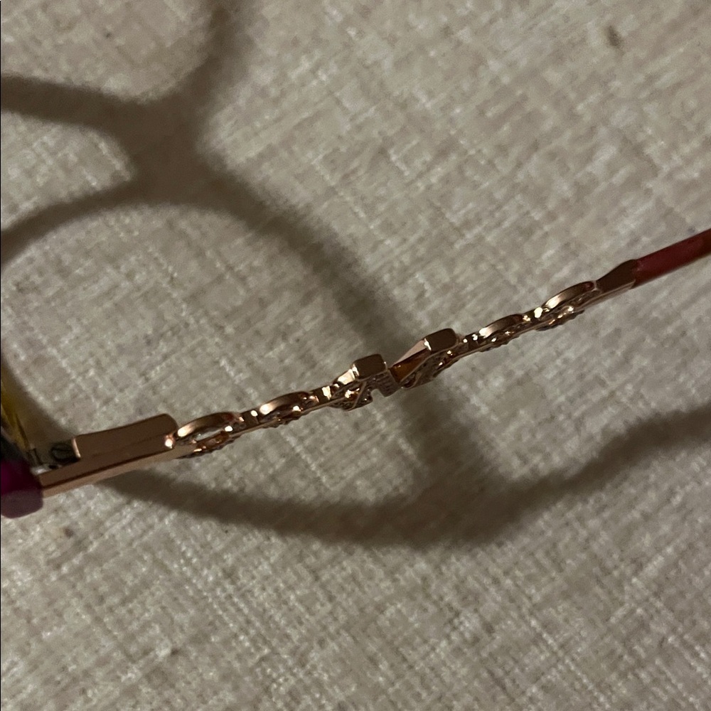 Marciano Tortoise Cat-Eye Glasses with Pink and Gold Accents by Guess - Picture 12 of 16
